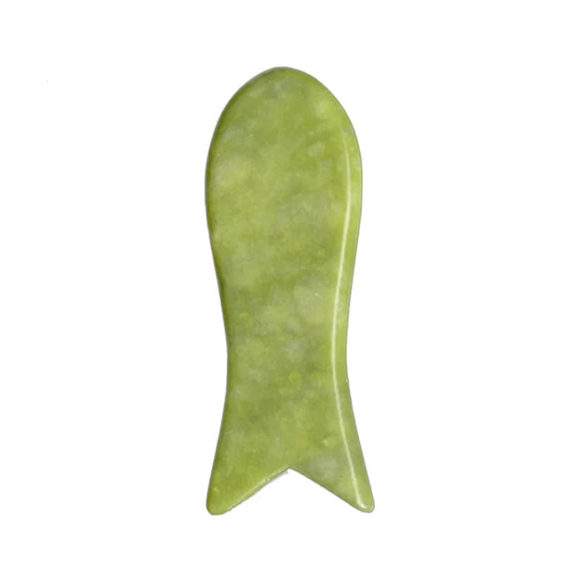 Masajeador Facial Gua Sha De Piedra Jade