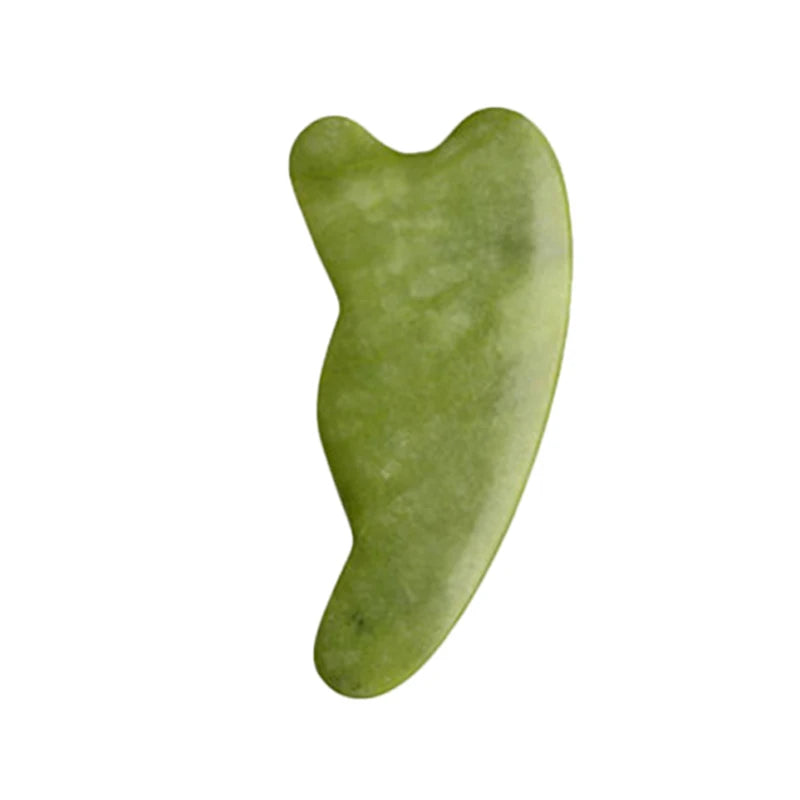 Masajeador Facial Gua Sha De Piedra Jade