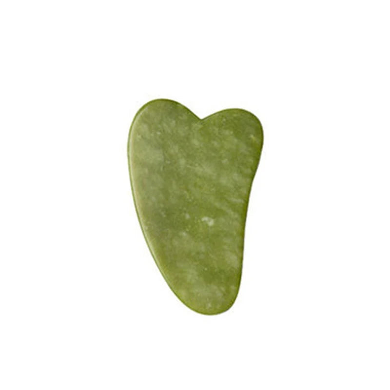 Masajeador Facial Gua Sha De Piedra Jade