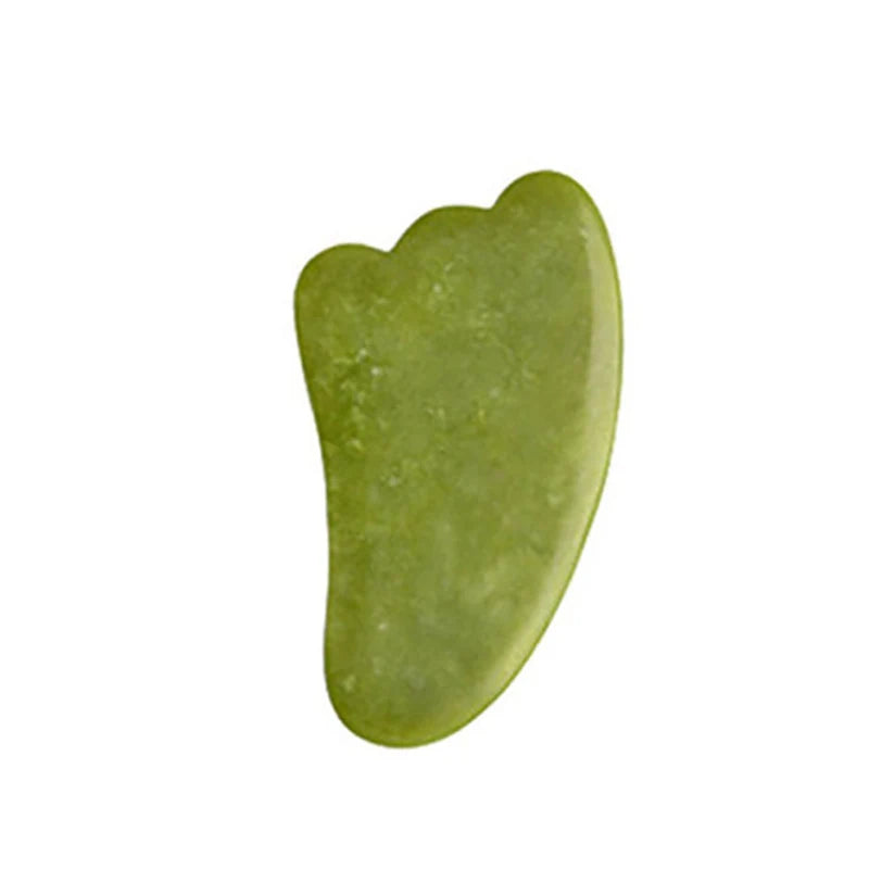 Masajeador Facial Gua Sha De Piedra Jade